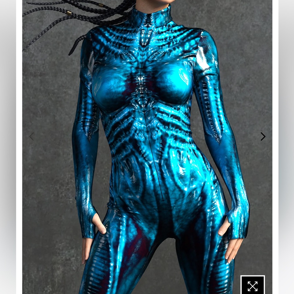 NWT Blue Exomorph Catsuit Onesie